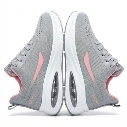 10K Steps Easy! Lightweight Chunky Air Cushion Travel Sneakers for Women - Casual Walking and Everyday Shoes
