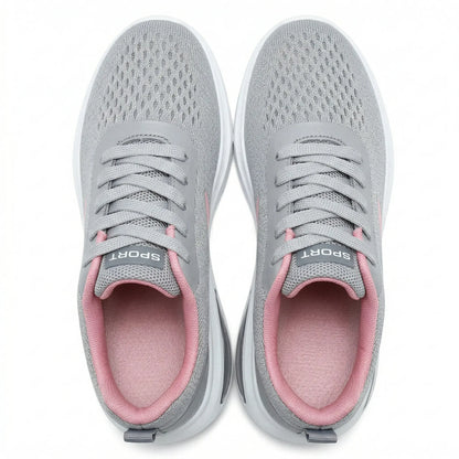 10K Steps Easy! Lightweight Chunky Air Cushion Travel Sneakers for Women - Casual Walking and Everyday Shoes