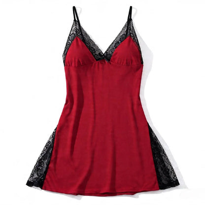 Jelsubi Sexy plus Size Leopard Print Lingerie Nightgown XL-5XL BBW Spaghetti Strap Lace Trim Cozy Loungewear Sleepwear for Everyday Comfort at Home Homewear