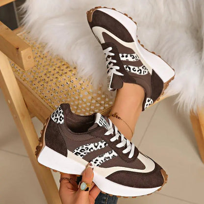 Women'S Fashion Low-Top Sneakers | Breathable Casual Trainers & Non-Slip Walking Shoes. Comfortable Lace-Up Round-Toe Footwear for Daily Wear & Gym